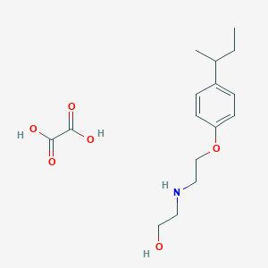 molecular formula C16H25NO6 B4001744 2-[2-(4-Butan-2-ylphenoxy)ethylamino]ethanol;oxalic acid 