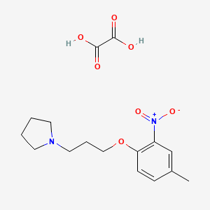 1-[3-(4-Methyl-2-nitrophenoxy)propyl]pyrrolidine;oxalic acid