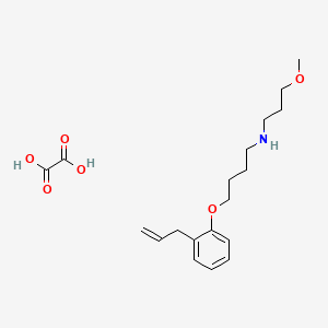 molecular formula C19H29NO6 B4001759 N-(3-methoxypropyl)-4-(2-prop-2-enylphenoxy)butan-1-amine;oxalic acid 