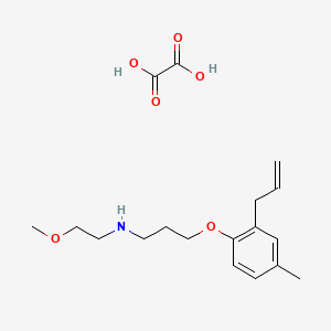 N-(2-methoxyethyl)-3-(4-methyl-2-prop-2-enylphenoxy)propan-1-amine;oxalic acid