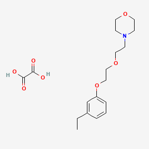 4-[2-[2-(3-Ethylphenoxy)ethoxy]ethyl]morpholine;oxalic acid