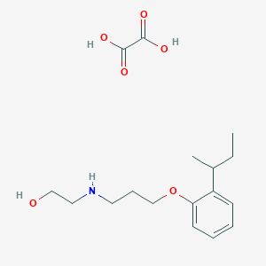 2-[3-(2-Butan-2-ylphenoxy)propylamino]ethanol;oxalic acid