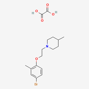 1-[2-(4-Bromo-2-methylphenoxy)ethyl]-4-methylpiperidine;oxalic acid