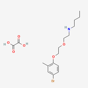 molecular formula C17H26BrNO6 B4001855 N-[2-[2-(4-bromo-2-methylphenoxy)ethoxy]ethyl]butan-1-amine;oxalic acid 