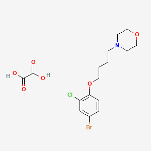 4-[4-(4-Bromo-2-chlorophenoxy)butyl]morpholine;oxalic acid