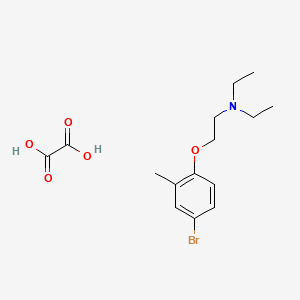 2-(4-bromo-2-methylphenoxy)-N,N-diethylethanamine;oxalic acid