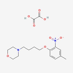 4-[4-(4-Methyl-2-nitrophenoxy)butyl]morpholine;oxalic acid