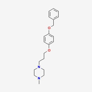 1-methyl-4-[3-(4-phenylmethoxyphenoxy)propyl]piperazine