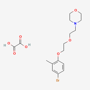 molecular formula C17H24BrNO7 B4001907 4-[2-[2-(4-Bromo-2-methylphenoxy)ethoxy]ethyl]morpholine;oxalic acid 