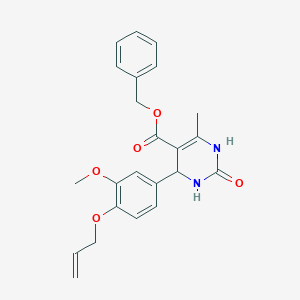 Benzyl 4-[3-methoxy-4-(prop-2-en-1-yloxy)phenyl]-6-methyl-2-oxo-1,2,3,4-tetrahydropyrimidine-5-carboxylate