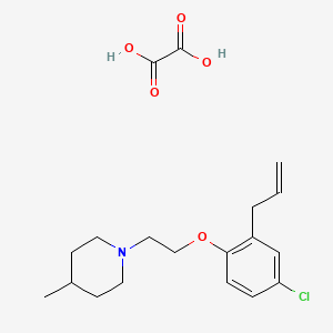 1-[2-(4-Chloro-2-prop-2-enylphenoxy)ethyl]-4-methylpiperidine;oxalic acid