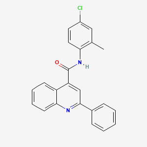 N-(4-chloro-2-methylphenyl)-2-phenyl-4-quinolinecarboxamide