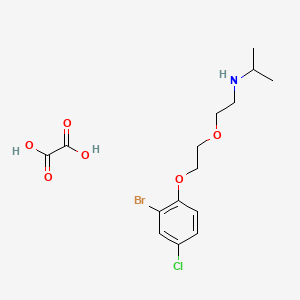 molecular formula C15H21BrClNO6 B4001929 N-{2-[2-(2-bromo-4-chlorophenoxy)ethoxy]ethyl}-2-propanamine oxalate 