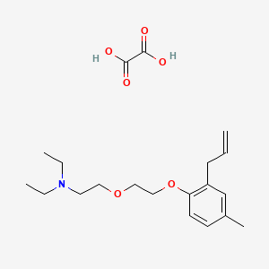 N,N-diethyl-2-[2-(4-methyl-2-prop-2-enylphenoxy)ethoxy]ethanamine;oxalic acid