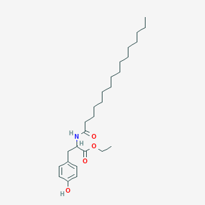 molecular formula C27H45NO4 B400194 Ethyl 3-(4-hydroxyphenyl)-2-(palmitoylamino)propanoate 