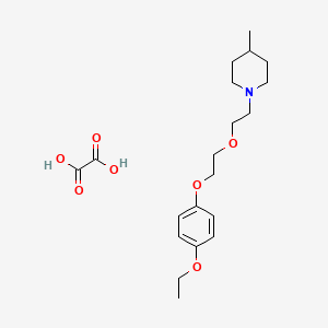 molecular formula C20H31NO7 B4001981 1-[2-[2-(4-Ethoxyphenoxy)ethoxy]ethyl]-4-methylpiperidine;oxalic acid 