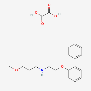 molecular formula C20H25NO6 B4002000 N-[2-(2-biphenylyloxy)ethyl]-3-methoxy-1-propanamine oxalate 