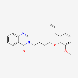 molecular formula C22H24N2O3 B4002019 3-[4-(2-methoxy-6-prop-2-enylphenoxy)butyl]quinazolin-4-one 