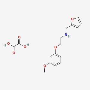 N-(furan-2-ylmethyl)-2-(3-methoxyphenoxy)ethanamine;oxalic acid