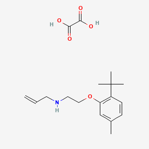 N-[2-(2-tert-butyl-5-methylphenoxy)ethyl]prop-2-en-1-amine;oxalic acid