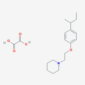 1-[2-(4-Butan-2-ylphenoxy)ethyl]piperidine;oxalic acid