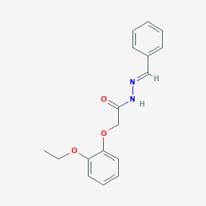 molecular formula C17H18N2O3 B400205 2-(2-ethoxyphenoxy)-N'-[(E)-phenylmethylidene]acetohydrazide 