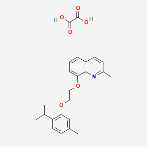 2-Methyl-8-[2-(5-methyl-2-propan-2-ylphenoxy)ethoxy]quinoline;oxalic acid