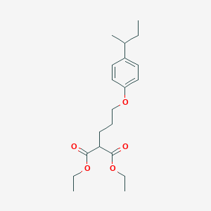 molecular formula C20H30O5 B4002066 diethyl [3-(4-sec-butylphenoxy)propyl]malonate 