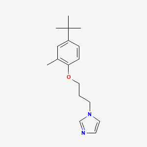 molecular formula C17H24N2O B4002092 1-[3-(4-tert-butyl-2-methylphenoxy)propyl]imidazole 