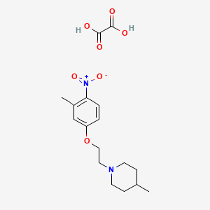 molecular formula C17H24N2O7 B4002126 4-Methyl-1-[2-(3-methyl-4-nitrophenoxy)ethyl]piperidine;oxalic acid 