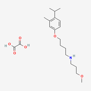 molecular formula C20H33NO6 B4002127 N-(3-methoxypropyl)-4-(3-methyl-4-propan-2-ylphenoxy)butan-1-amine;oxalic acid 