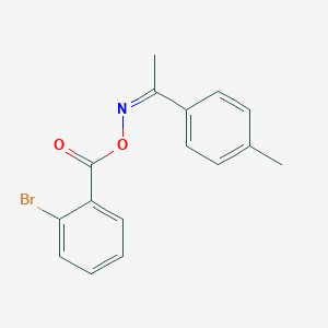 molecular formula C16H14BrNO2 B400213 1-(4-methylphenyl)ethanone O-(2-bromobenzoyl)oxime 