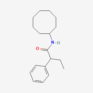 molecular formula C18H27NO B4002138 N-cyclooctyl-2-phenylbutanamide 