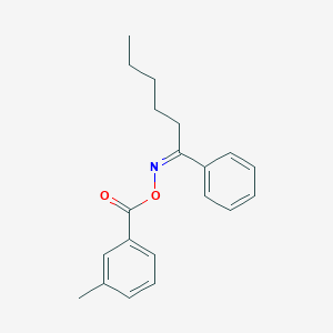 molecular formula C20H23NO2 B400214 1-phenyl-1-hexanone O-(3-methylbenzoyl)oxime 
