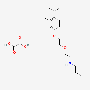 molecular formula C20H33NO6 B4002140 N-[2-[2-(3-methyl-4-propan-2-ylphenoxy)ethoxy]ethyl]butan-1-amine;oxalic acid 