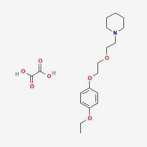 1-[2-[2-(4-Ethoxyphenoxy)ethoxy]ethyl]piperidine;oxalic acid