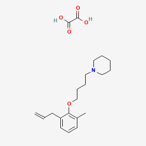 molecular formula C21H31NO5 B4002159 1-[4-(2-Methyl-6-prop-2-enylphenoxy)butyl]piperidine;oxalic acid 