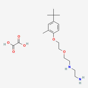 molecular formula C19H32N2O6 B4002169 N'-[2-[2-(4-tert-butyl-2-methylphenoxy)ethoxy]ethyl]ethane-1,2-diamine;oxalic acid 