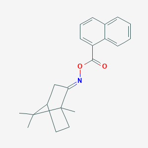 molecular formula C21H23NO2 B400217 1,7,7-trimethylbicyclo[2.2.1]heptan-2-one O-(1-naphthoyl)oxime 