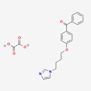 {4-[4-(1H-imidazol-1-yl)butoxy]phenyl}(phenyl)methanone oxalate