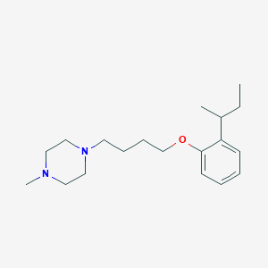 molecular formula C19H32N2O B4002181 1-[4-(2-butan-2-ylphenoxy)butyl]-4-methylpiperazine 