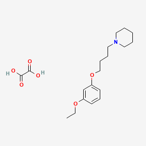 1-[4-(3-Ethoxyphenoxy)butyl]piperidine;oxalic acid