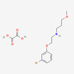 molecular formula C14H20BrNO6 B4002194 N-[2-(3-bromophenoxy)ethyl]-3-methoxypropan-1-amine;oxalic acid 