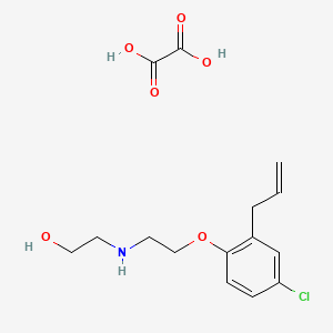 2-[2-(4-Chloro-2-prop-2-enylphenoxy)ethylamino]ethanol;oxalic acid