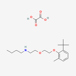 N-[2-[2-(2-tert-butyl-6-methylphenoxy)ethoxy]ethyl]butan-1-amine;oxalic acid