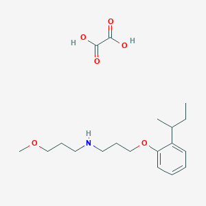 molecular formula C19H31NO6 B4002205 N-[3-(2-butan-2-ylphenoxy)propyl]-3-methoxypropan-1-amine;oxalic acid 