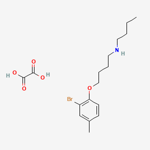 molecular formula C17H26BrNO5 B4002214 4-(2-bromo-4-methylphenoxy)-N-butylbutan-1-amine;oxalic acid 