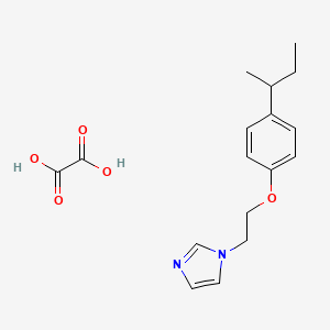 molecular formula C17H22N2O5 B4002235 1-[2-(4-sec-butylphenoxy)ethyl]-1H-imidazole oxalate 