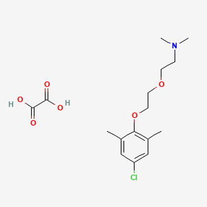 2-[2-(4-chloro-2,6-dimethylphenoxy)ethoxy]-N,N-dimethylethanamine;oxalic acid