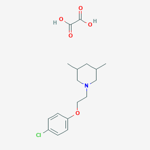 1-[2-(4-Chlorophenoxy)ethyl]-3,5-dimethylpiperidine;oxalic acid